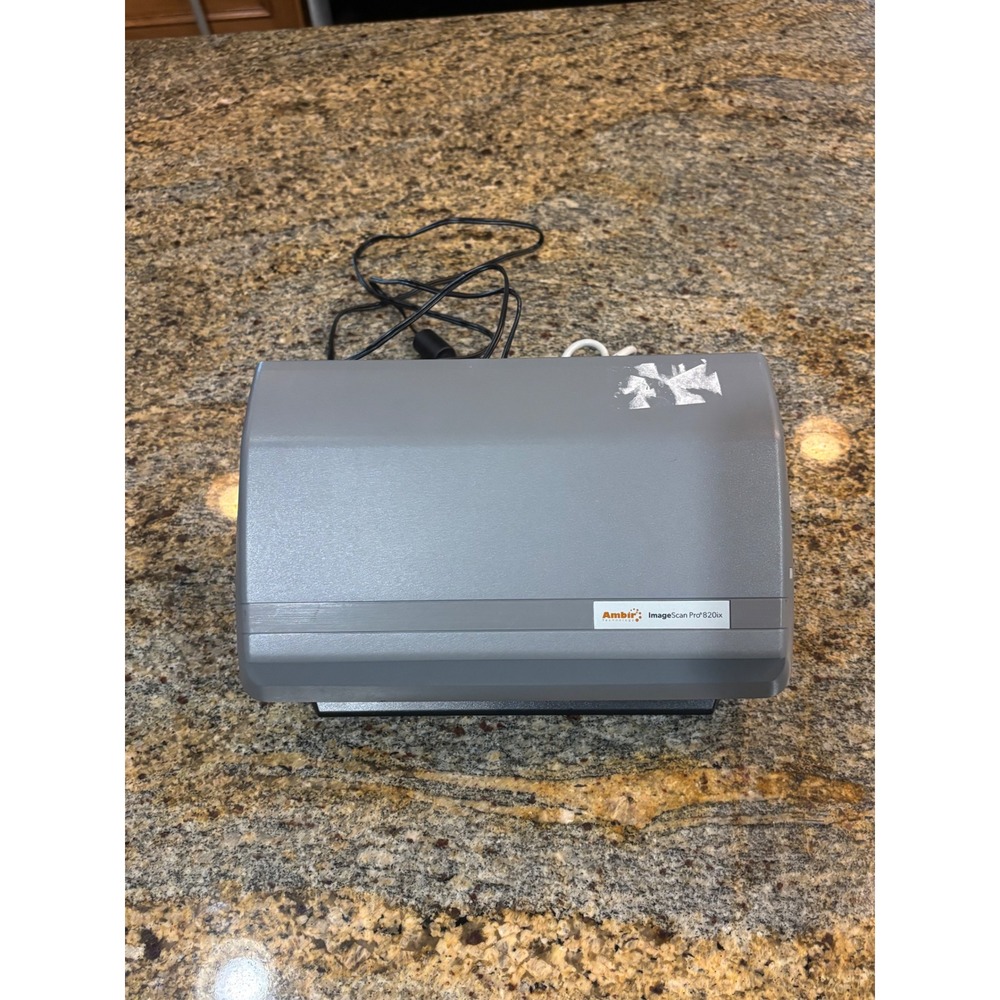 Ambir ImageScan Pro 820ix Duplex Sheetfed Document Scanner DS820ix Gray